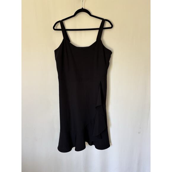 Saks Fifth Avenue Mini Dress Black 12 Mini Cocktail Elegant - Picture 1 of 16